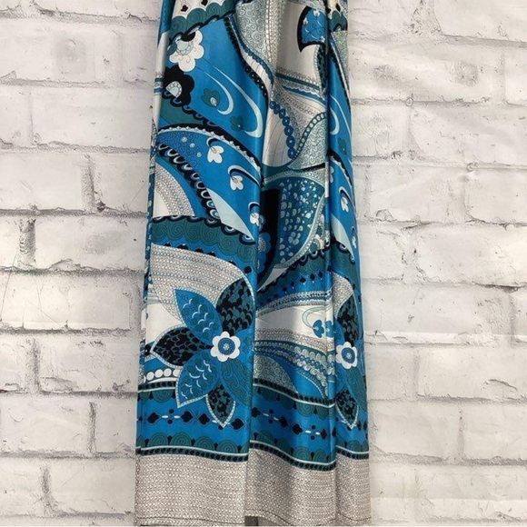 Single Dress Paisley 100% Silk Dress Size Large - Picture 5 of 9